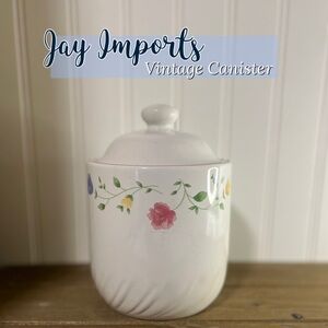 Vintage Floral Canister